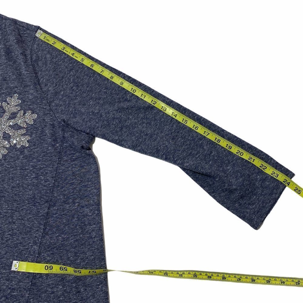 Style & Co Sparkle Snowflake Sweatshirt 3x Nwt - Picture 10 of 12